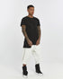 Asymmetric Overlock Seam Longline Men’s T-Shirt