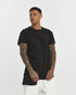 Asymmetric Overlock Seam Longline Men’s T-Shirt