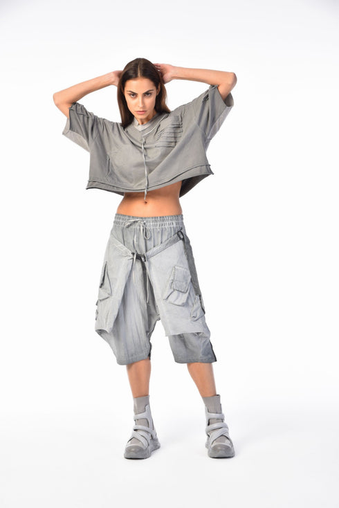 Multiple Pockets Capri