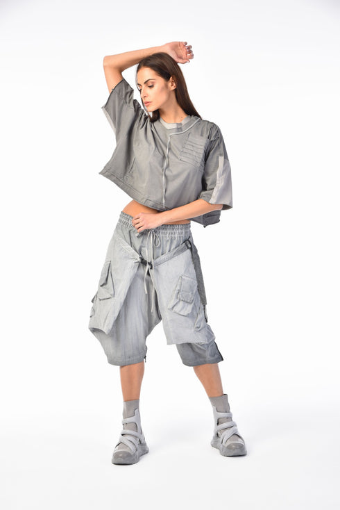 Multiple Pockets Capri