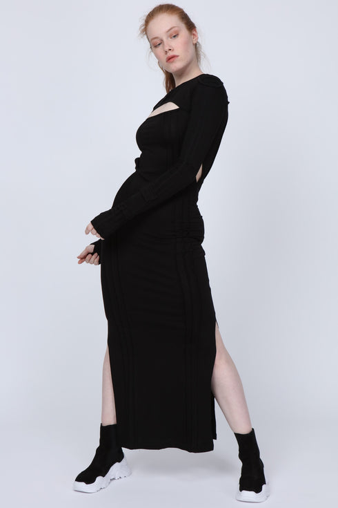 Ribbed Long Dress