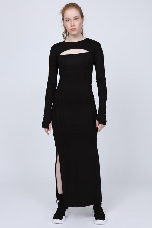 Ribbed Long Dress