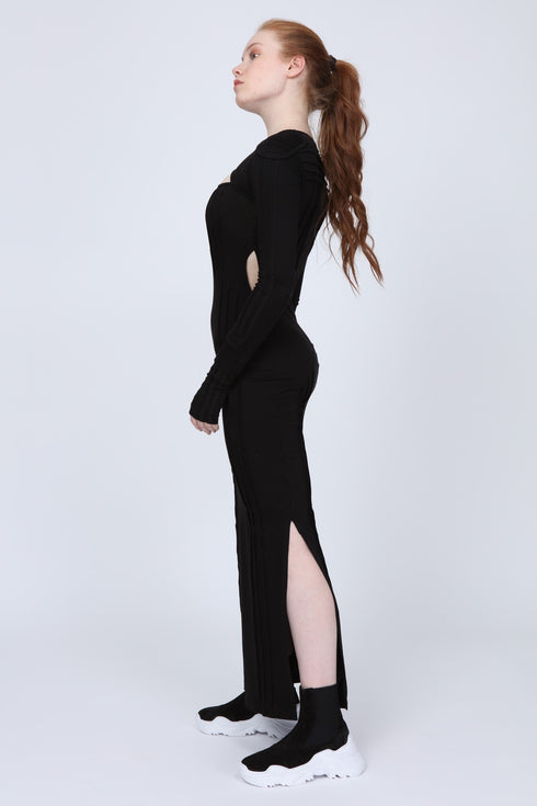 Ribbed Long Dress