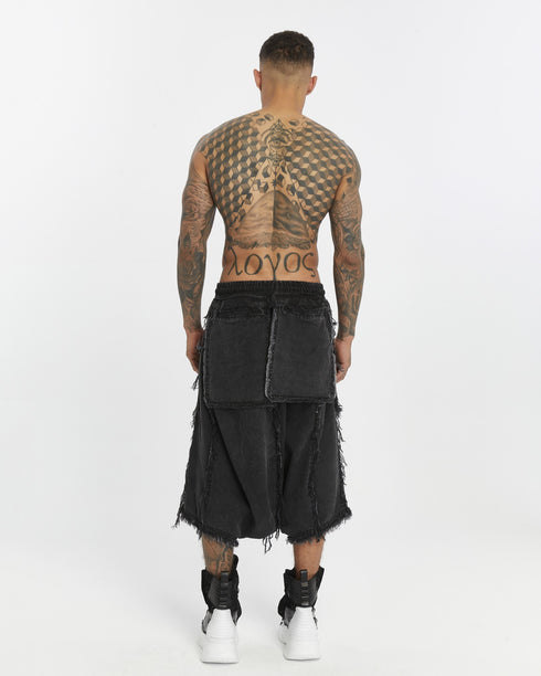 Pin-Tucked Men’s Capri Pants