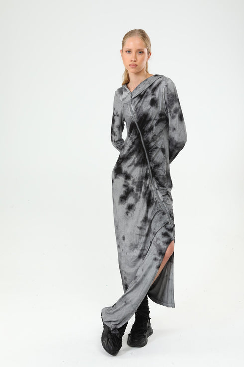 Hooded Asymmetric Dress