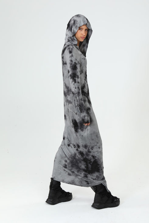 Hooded Asymmetric Dress
