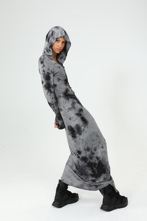 Hooded Asymmetric Dress