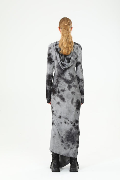 Hooded Asymmetric Dress
