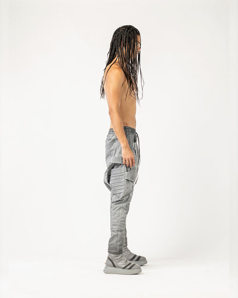 Men's Pants with Multiple Pintuck Details