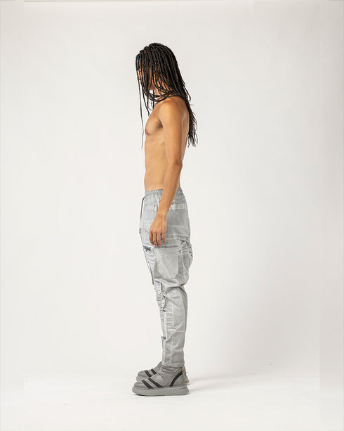 Men's Pants with Multiple Pintuck Details