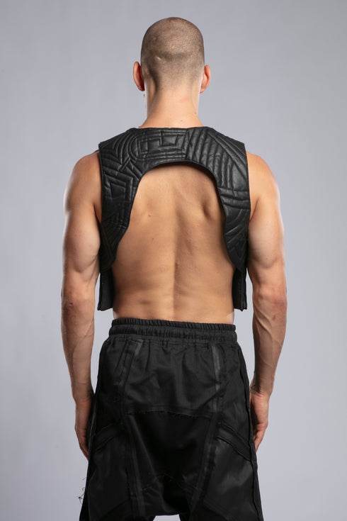 Embroidered Short Vest