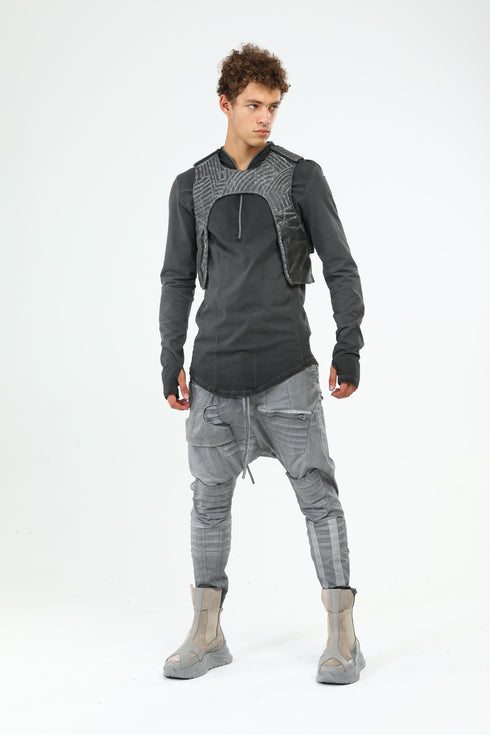 Embroidered Short Vest