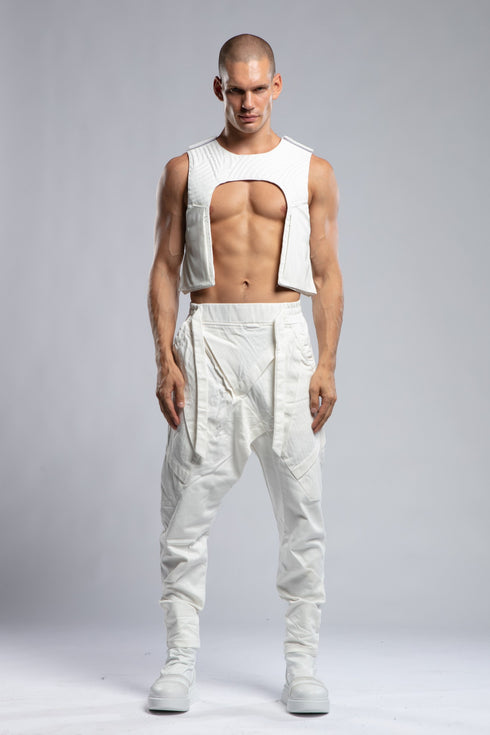 Embroidered Short Vest