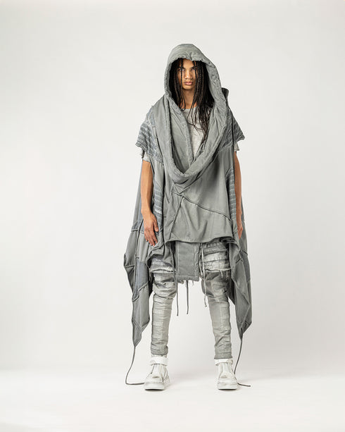 Heavily Ribbed Sleeveless Men's Cardigan