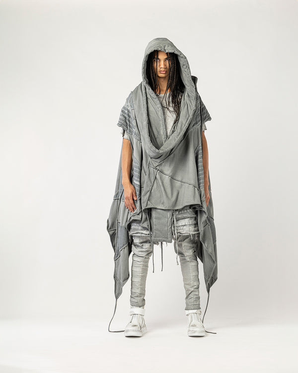 Heavily Ribbed Sleeveless Men's Cardigan