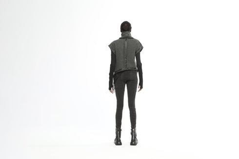 Long Front Women's Knitwear Vest