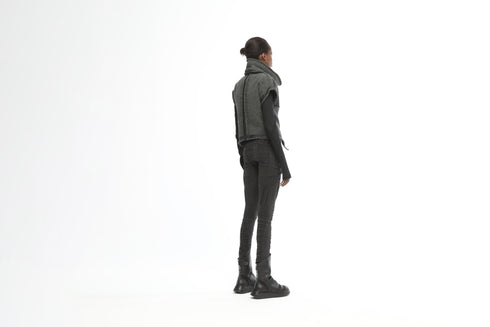 Long Front Women's Knitwear Vest