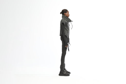 Long Front Women's Knitwear Vest