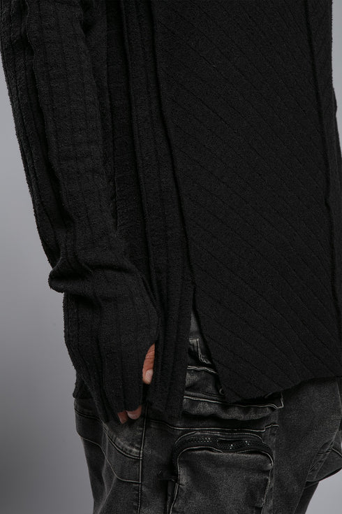 Sweatshirt With Slits On Both