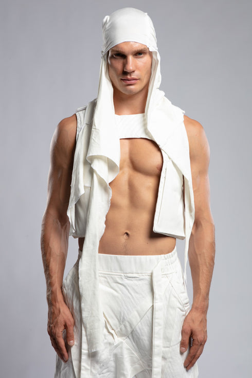 Masked Bonnet without Linen Unisex Hood