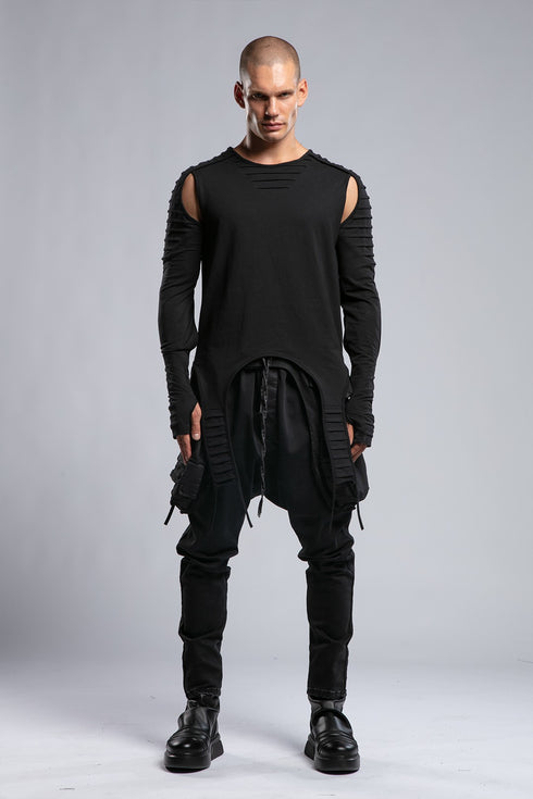 Slit Sleeve Sweatshirt