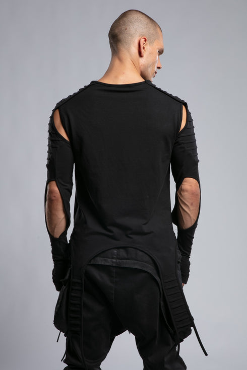 Slit Sleeve Sweatshirt