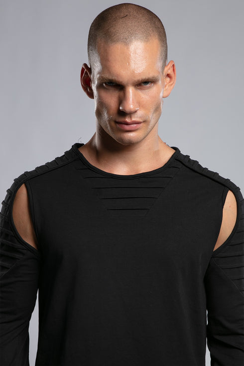 Slit Sleeve Sweatshirt