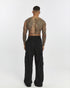 Front Tie Wide Leg Men's Trousers