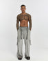 Front Tie Wide Leg Men's Trousers