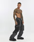 Garnished Wide Leg Men's Trousers