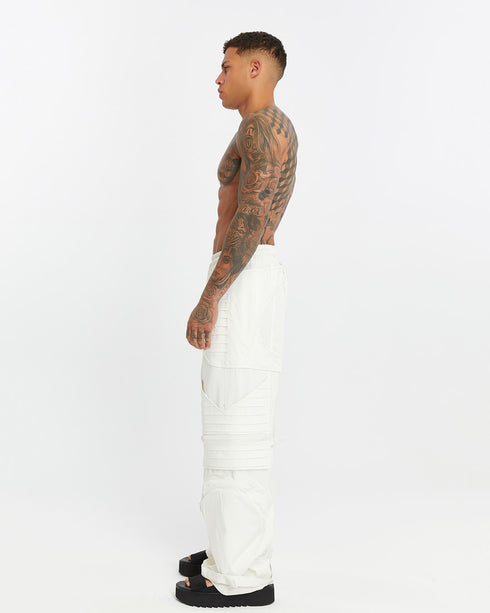 Garnished Wide Leg Men's Trousers