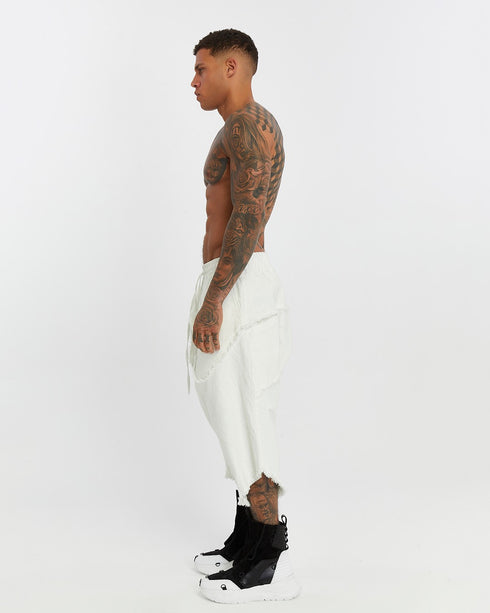 Dirty Stitched Men Capri