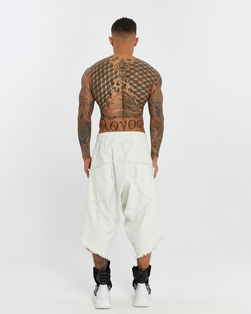 Dirty Stitched Men Capri