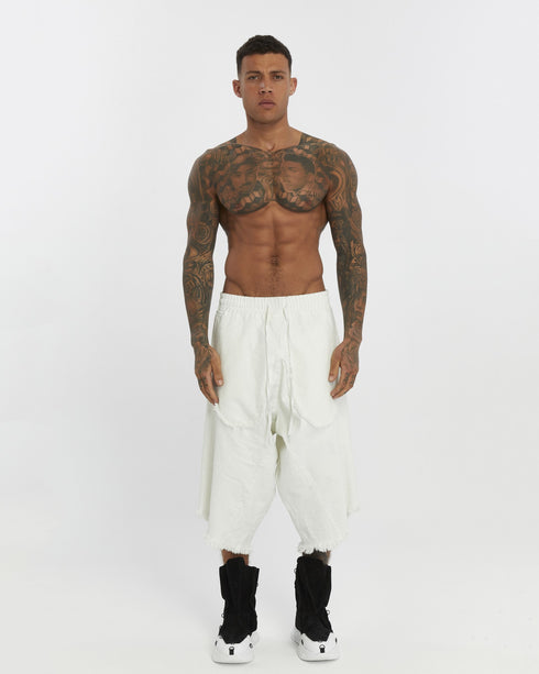 Dirty Stitched Men Capri