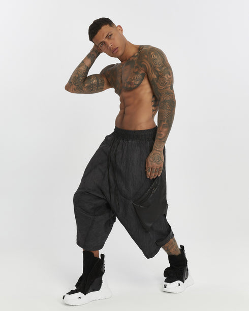 Men’s Capri Pants with Side Stripes