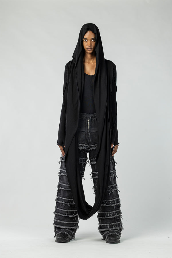 Women's Cardigan with Scarf Detail