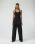 Front Tie Wide Leg Woman's Trousers