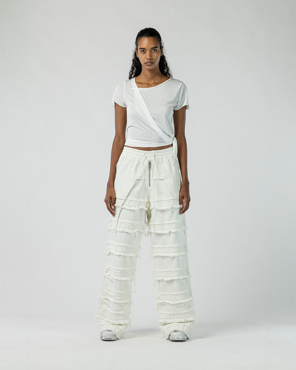 Women’s Multi-Panel Deconstructed Denim Pants