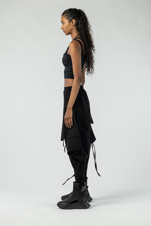 Drop Crotch Multi Piece Women's Pants