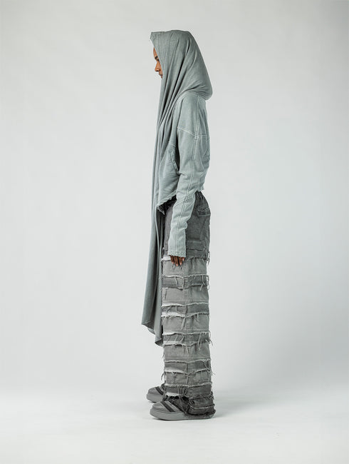 Cropped Cape-Front Cardigan for Women