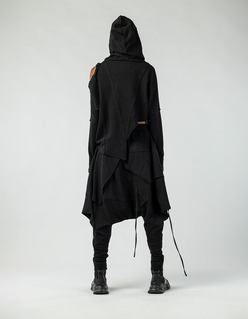 Women's Cold Shoulder Hoodie Sweatshirt