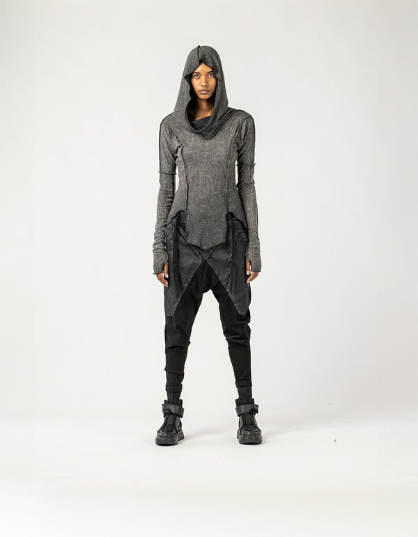 Women's Sweatshirt with Side Slits