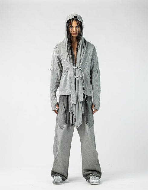 Men’s Multi-Panel Textured Cardigan