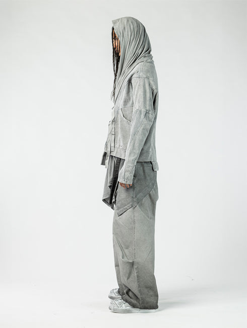 Men’s Multi-Panel Textured Cardigan