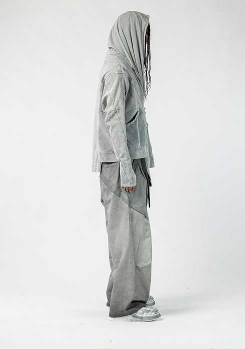 Men’s Multi-Panel Textured Cardigan