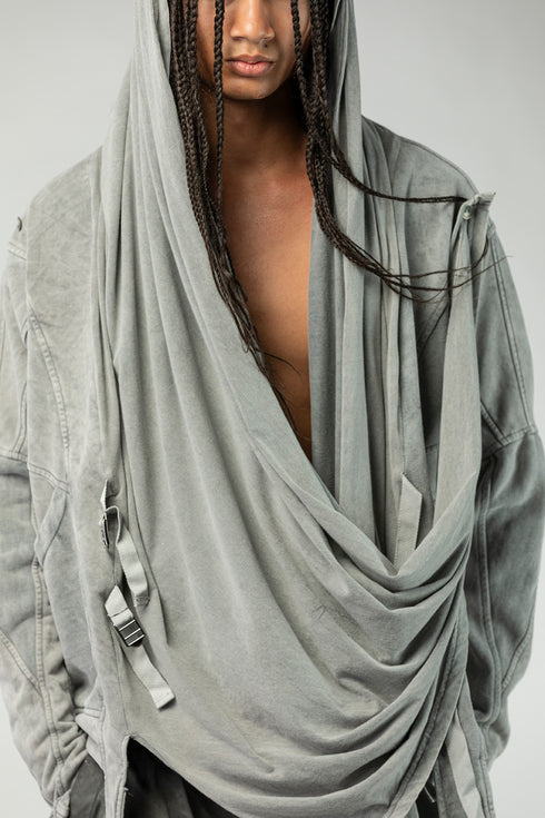 Men’s Multi-Panel Textured Cardigan