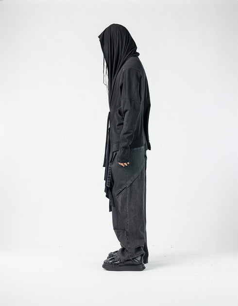 Men’s Multi-Panel Textured Cardigan