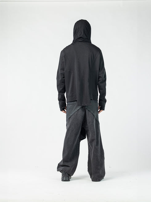 Men’s Multi-Panel Textured Cardigan