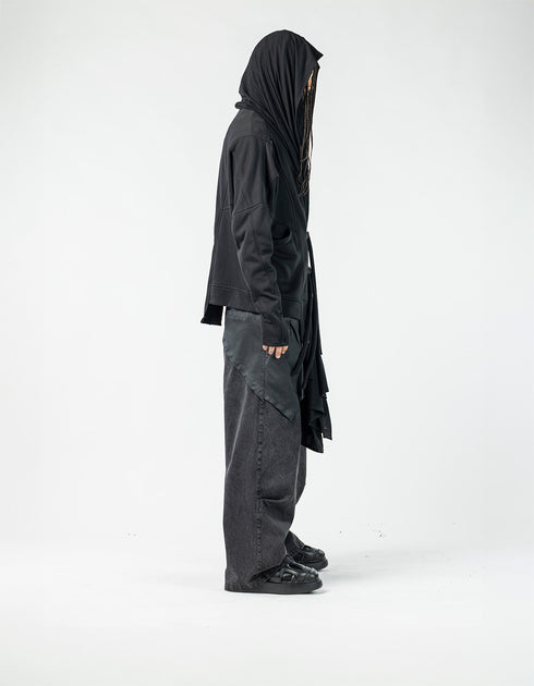 Men’s Multi-Panel Textured Cardigan