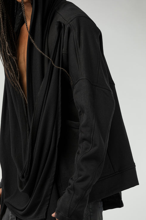 Men’s Multi-Panel Textured Cardigan